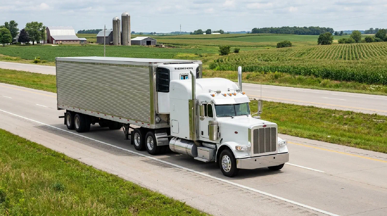 truck on highway truck on highway